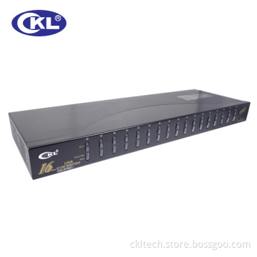 16 Port USB Kvm Switch (OSD WITH CABLES)